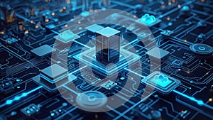 Digital Data Network with Cloud Computing and Server Connections